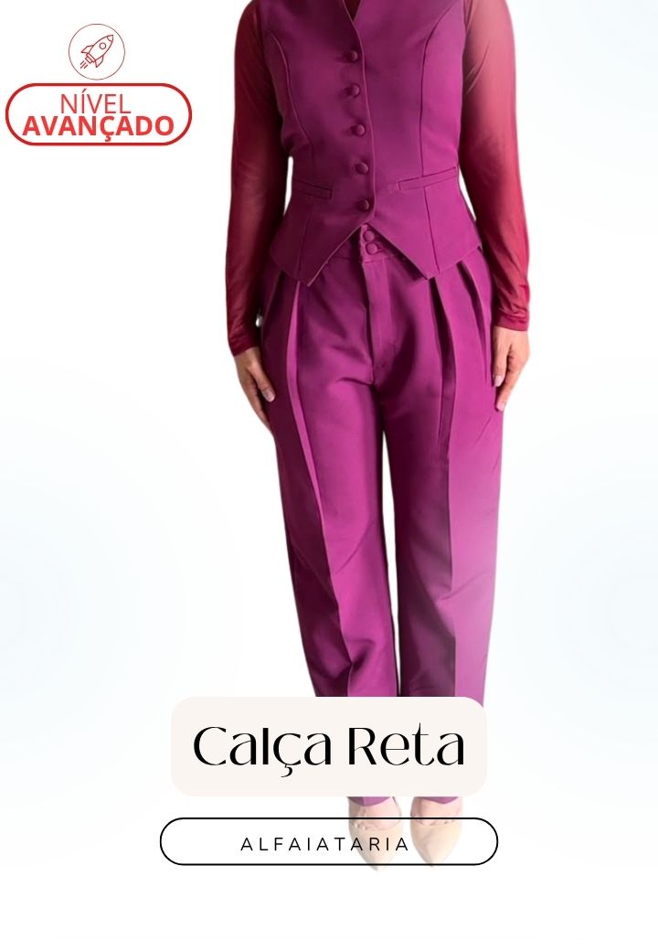 Calça Reta Alfaiataria