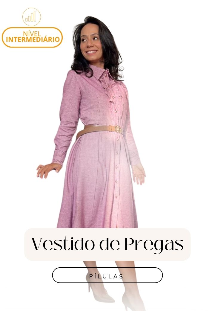Vestido de Pregas finalizado