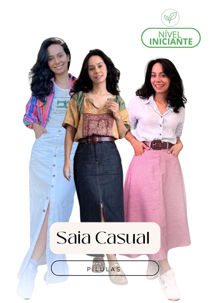 Saia Casual Jeans finalizada