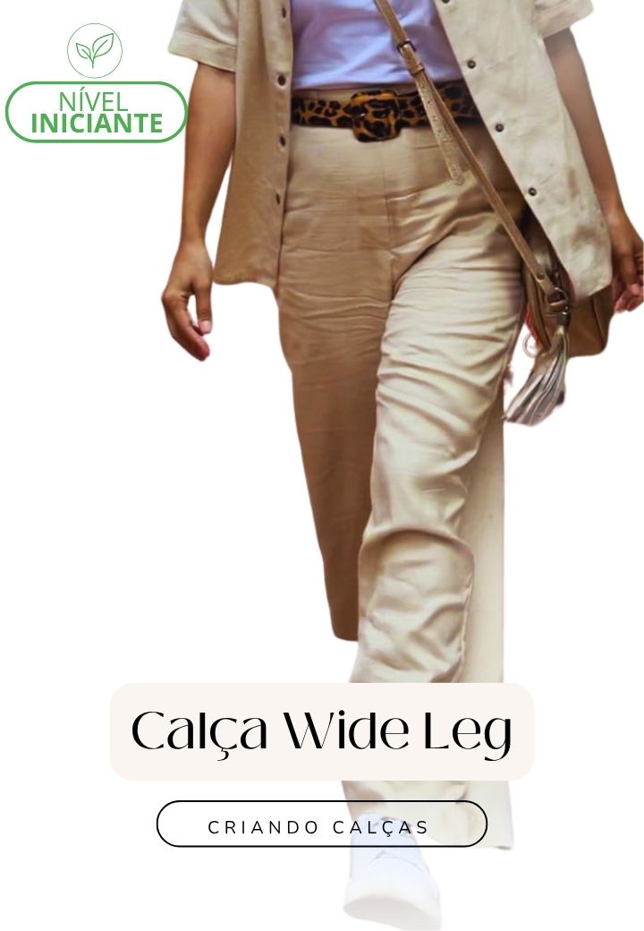 Calça Wide Leg
